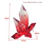 Transparent resin crystal simulation ice cone ornament, shopping mall, amusement park, snow mountain scenery, luminous ice pillar sculpture decoration