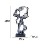 Abstract the Taihu Lake Stone Sculpture Hotel Lobby Sample Room Villa porch Transparent resin soft decoration artwork