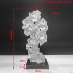 New Chinese abstract transparent resin the Taihu Lake stone sculpture hotel lobby villa courtyard high-end decoration floor decoration