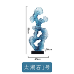 Modern abstract transparent resin sculpture decoration hotel villa home living room porch the Taihu Lake lake stone decoration crafts