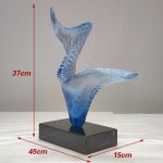 Modern Creative Transparent Resin Sculpture Hotel Sales Office TV Cabinet Living Room Entrance Soft Decoration Artwork Display