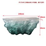 Transparent resin glacier bar counter table custom hotel living room home tea table high-end luminous island design