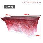 Transparent resin luminous crystal island, light luxury home dining table, ice cubes, stones, high-end feeling, hotel reception bar, front desk