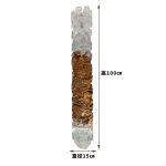 Transparent resin ceiling hanging wooden columns, sculptures, hotel sales offices, villas, aerial hanging art ornaments