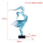 Creative figures, abstract transparent resin sculptures, decorative ornaments, hotel living rooms, entrance halls, model rooms, soft decoration artworks