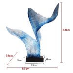 Modern Creative Transparent Resin Sculpture Hotel Sales Office TV Cabinet Living Room Entrance Soft Decoration Artwork Display