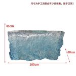 Transparent resin glacier bar counter table custom hotel living room home tea table high-end luminous island design