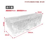 Modern luxury crystal luminous island table, bar, villa, high-end feeling, transparent resin reception, irregular bar counter in front