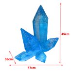 Transparent resin crystal simulation ice cone ornament, shopping mall, amusement park, snow mountain scenery, luminous ice pillar sculpture decoration