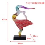 Creative figures, abstract transparent resin sculptures, decorative ornaments, hotel living rooms, entrance halls, model rooms, soft decoration artworks