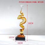Creative model room, transparent resin sculpture, living room, desktop home, entrance niche, vertical high ornament, abstract decoration