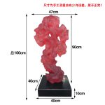 Hotel lobby abstract the Taihu Lake stone decoration sales office model room large floor transparent resin sculpture decoration