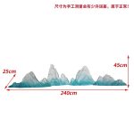 Modern Creative Transparent Resin Rockery Sculpture Hotel Lobby Sales Office Landscape Ornaments Ice and Snow Mountain Floor Decoration