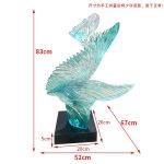 Modern Creative Transparent Resin Sculpture Hotel Sales Office TV Cabinet Living Room Entrance Soft Decoration Artwork Display
