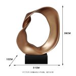 Modern minimalist creative sculpture fiberglass ornament, hotel club entrance, model room, sales office, soft decoration crafts