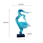 Creative figures, abstract transparent resin sculptures, decorative ornaments, hotel living rooms, entrance halls, model rooms, soft decoration artworks