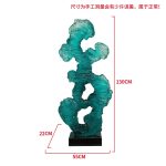 Modern abstract transparent resin sculpture decoration hotel villa home living room porch the Taihu Lake lake stone decoration crafts