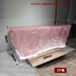 Transparent resin glacier bar counter table custom hotel living room home tea table high-end luminous island design