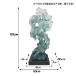 New Chinese abstract transparent resin the Taihu Lake stone sculpture hotel lobby villa courtyard high-end decoration floor decoration