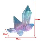 Transparent resin crystal simulation ice cone ornament, shopping mall, amusement park, snow mountain scenery, luminous ice pillar sculpture decoration