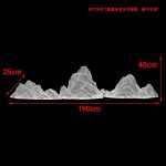 Modern Creative Transparent Resin Rockery Sculpture Hotel Lobby Sales Office Landscape Ornaments Ice and Snow Mountain Floor Decoration