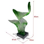 Modern Creative Transparent Resin Sculpture Hotel Sales Office TV Cabinet Living Room Entrance Soft Decoration Artwork Display