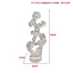 Modern abstract transparent resin sculpture decoration hotel villa home living room porch the Taihu Lake lake stone decoration crafts