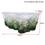 Light luxury creative transparent resin tea table, villa living room, model room, high-end designer, artistic crystal round table