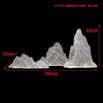 Modern Creative Transparent Resin Rockery Sculpture Hotel Lobby Sales Office Landscape Ornaments Ice and Snow Mountain Floor Decoration