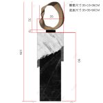 Modern minimalist creative sculpture fiberglass ornament, hotel club entrance, model room, sales office, soft decoration crafts