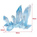 Transparent resin crystal simulation ice cone ornament, shopping mall, amusement park, snow mountain scenery, luminous ice pillar sculpture decoration