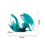 Modern Creative Abstract Ornaments Hotel Sales Office Villa Living Room Transparent Resin Sculpture Entrance Art Decoration