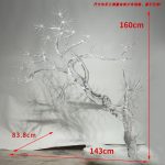 Hotel lobby abstract transparent tree hanging sculpture welcoming guests pine resin ornaments villa large soft decoration artwork