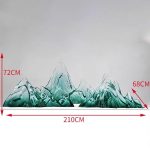 Transparent resin rockery sculpture imitating glass handicrafts, hotel lobby landscape, large mountain shaped ornaments, floor installation