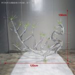 Hotel lobby abstract transparent tree hanging sculpture welcoming guests pine resin ornaments villa large soft decoration artwork