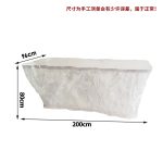 Transparent resin luminous crystal island, light luxury home dining table, ice cubes, stones, high-end feeling, hotel reception bar, front desk