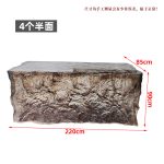 Modern luxury crystal luminous island table, bar, villa, high-end feeling, transparent resin reception, irregular bar counter in front