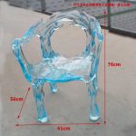 Light Luxury Creative Transparent Chair Hotel Restaurant Villa Home Furnishings High end Original Design Art Backrest Armrest Dining Chair