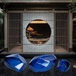 Hotel Club Large Transparent Landscape Stone Sculpture Resin Ornaments Sales Office Villa Pond Decorative Artwork