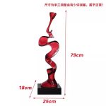 Creative model room, transparent resin sculpture, living room, desktop home, entrance niche, vertical high ornament, abstract decoration