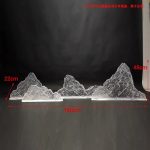 Modern Creative Transparent Resin Rockery Sculpture Hotel Lobby Sales Office Landscape Ornaments Ice and Snow Mountain Floor Decoration