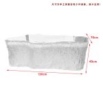 Light luxury creative transparent resin tea table, villa living room, model room, high-end designer, artistic crystal round table