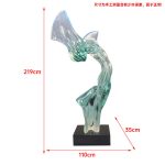 Abstract Transparent Resin Art Ornament Hotel Sales Office Clubhouse Floor Sculpture Home Living Room Entrance Decoration