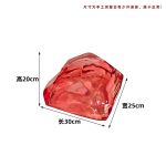 Hotel Club Large Transparent Landscape Stone Sculpture Resin Ornaments Sales Office Villa Pond Decorative Artwork