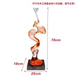 Creative model room, transparent resin sculpture, living room, desktop home, entrance niche, vertical high ornament, abstract decoration