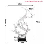 Large scale foam decorations in the lobby and atrium of the hotel, transparent resin sculptures, sales office entrance, floor decorations, art