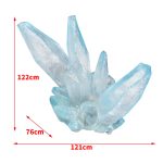 Transparent resin crystal simulation ice cone ornament, shopping mall, amusement park, snow mountain scenery, luminous ice pillar sculpture decoration