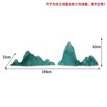 Modern Creative Transparent Resin Rockery Sculpture Hotel Lobby Sales Office Landscape Ornaments Ice and Snow Mountain Floor Decoration