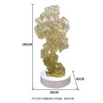 Hotel lobby abstract the Taihu Lake stone decoration sales office model room large floor transparent resin sculpture decoration