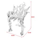 Light Luxury Creative Transparent Chair Hotel Restaurant Villa Home Furnishings High end Original Design Art Backrest Armrest Dining Chair